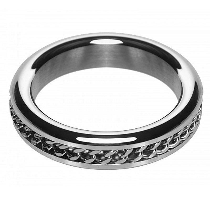 PHS INTERNATIONAL - M2M CHROME C-RING W/CHAIN DESIGN 1.875IN