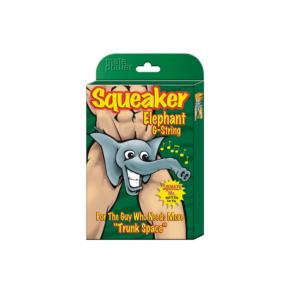 MALE POWER - SQUEAKER ELEPHANT G-STRING RED O/S