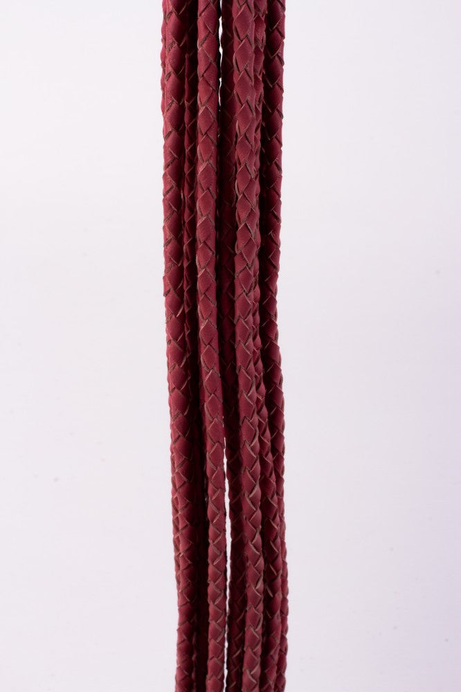 DEVIL STICKS - KID HANDLE KID LEATHER BRAIDED TAILS PINK_B15O25_3
