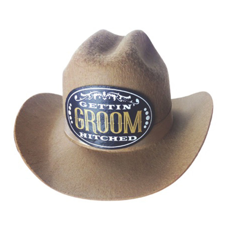 LITTLE GENIE - GROOM COWBOY HAT