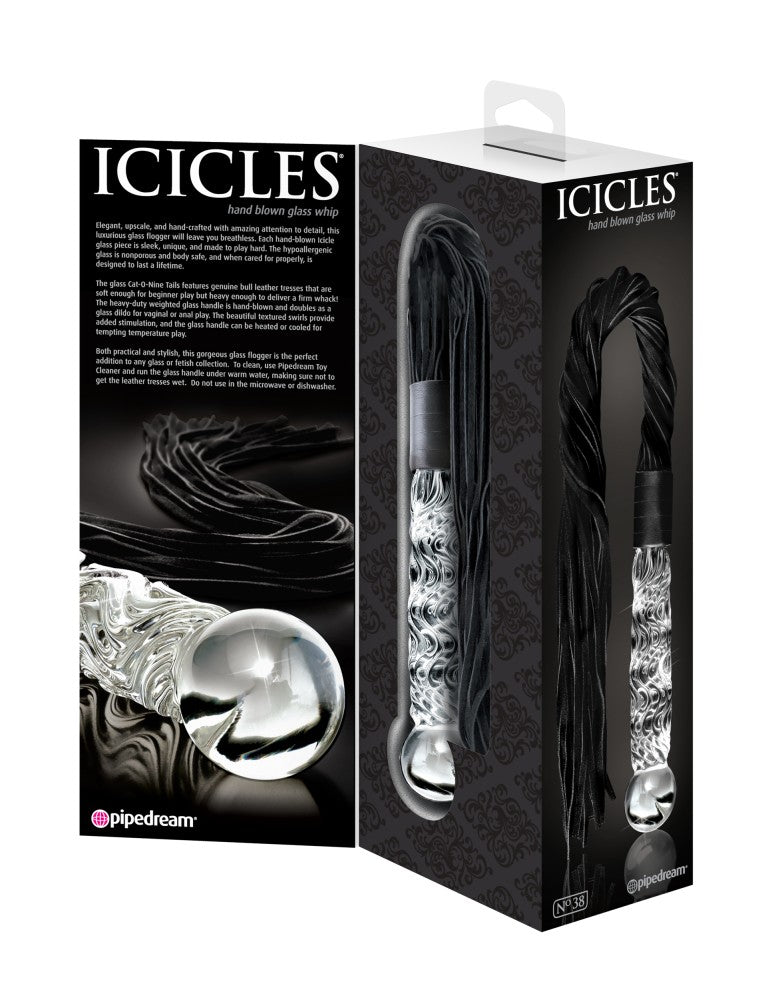 PIPEDREAM - ICICLES - NO. 38 CLEAR/BLACK