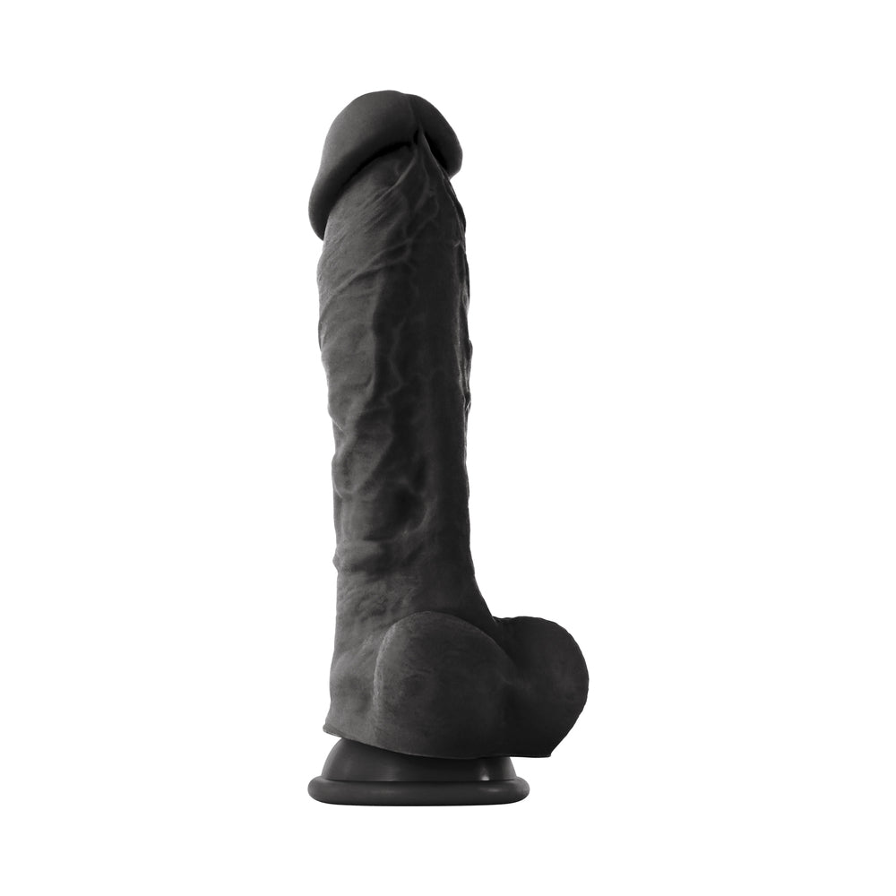 NS NOVELTIES - COLOURSOFT 8IN SOFT DILDO BLACK