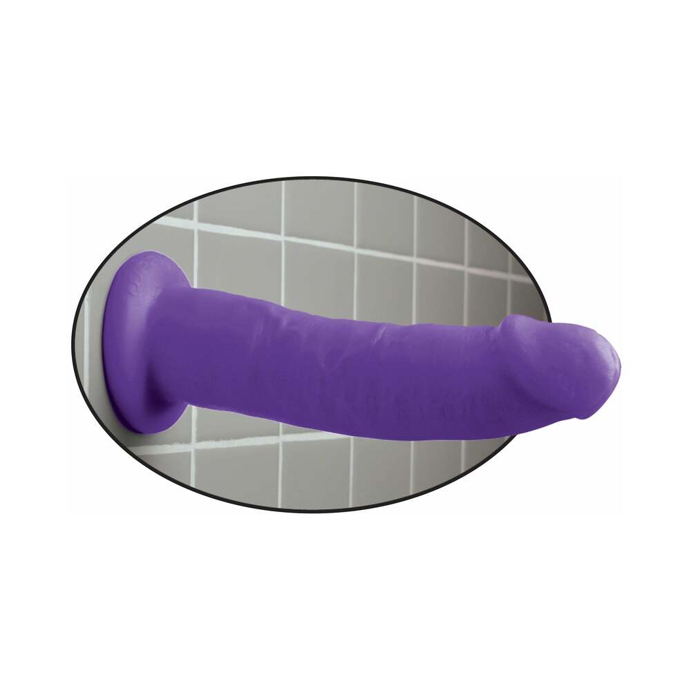 DILLIO 9 IN. REALISTIC DILDO WITH SUCTION CUP PURPLE