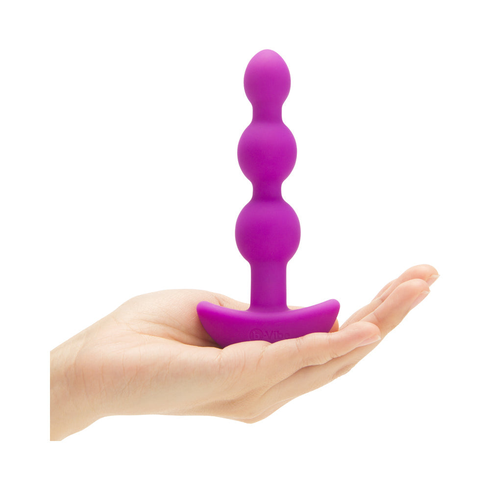 B-VIBE - TRIPLET RECHARGEABLE REMOTE CONTROLLED VIBRATING ANAL BEADS PLUG