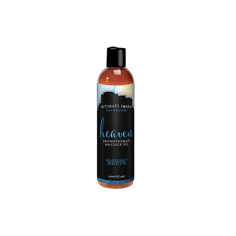 INTIMATE EARTH - HEAVEN HAZELNUT BISCOTTI MASSAGE OIL 120 ML/4 OZ