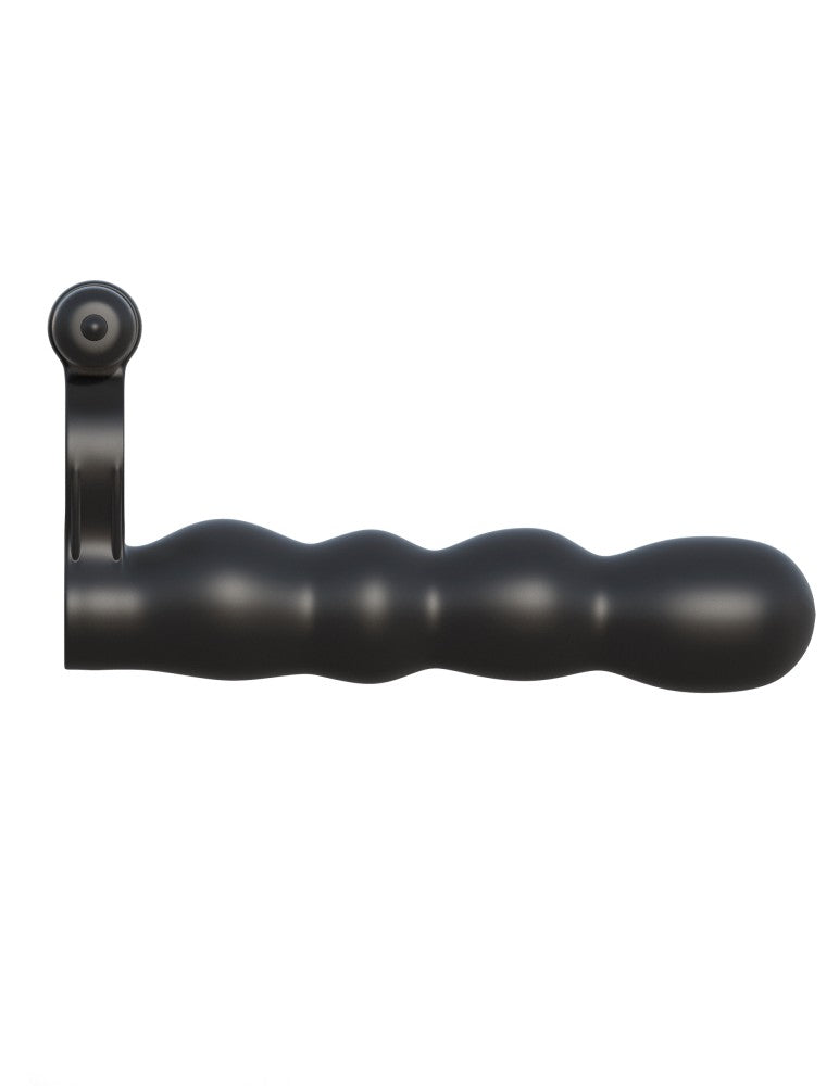 PIPEDREAM - FANTASY C-RINGZ - POSABLE PARTNER DOUBLE PENETRATOR BLACK