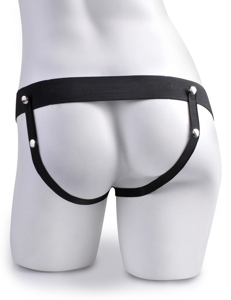 PIPEDREAM - FETISH FANTASY SERIES - 6" HOLLOW STRAP-ON WITH REMOTE LIGHT/BLACK