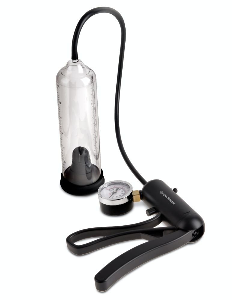 PIPEDREAM - PUMP WORX - PRO-GAUGE POWER PUMP CLEAR/BLACK