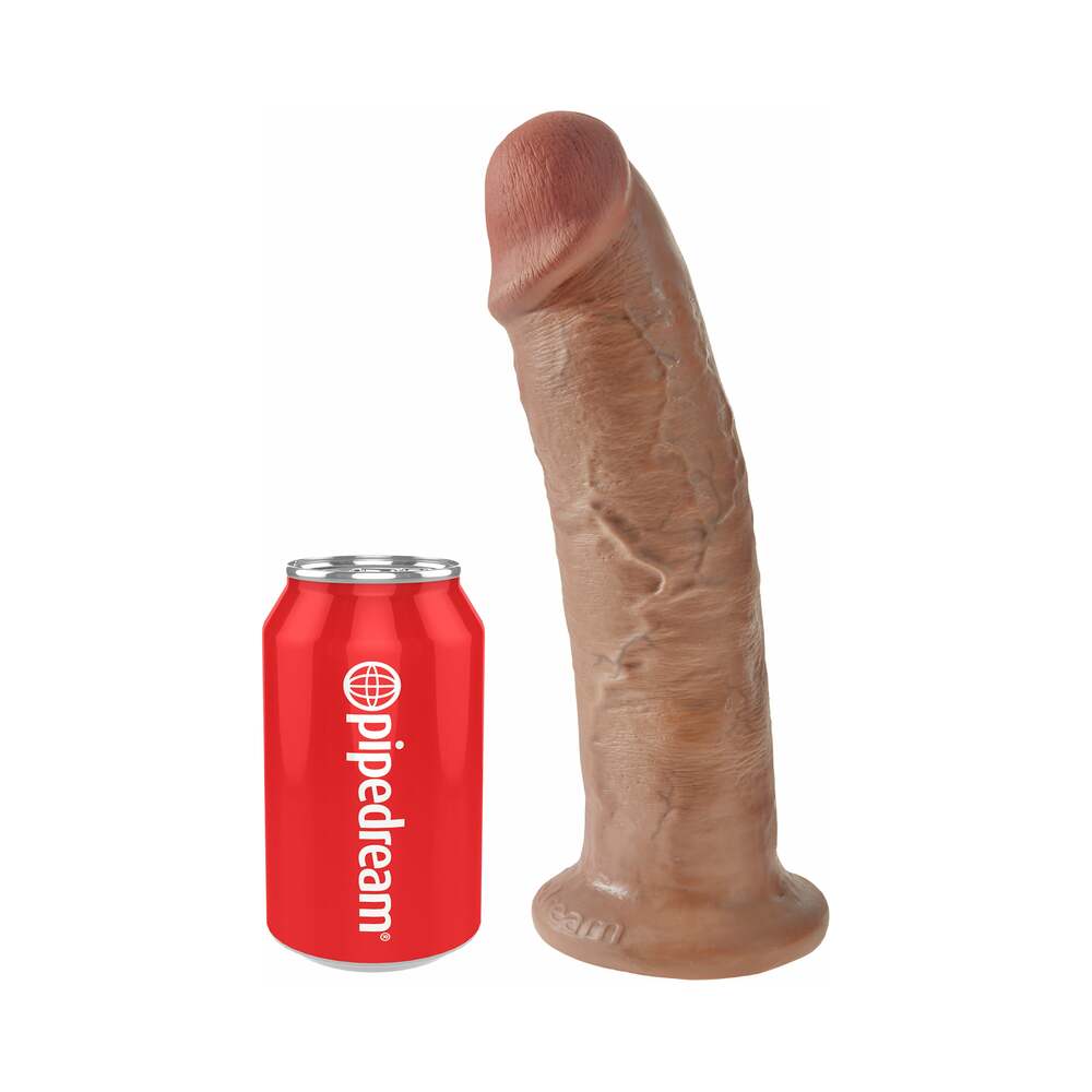 KING COCK 10 IN. COCK REALISTIC DILDO WITH SUCTION CUP TAN