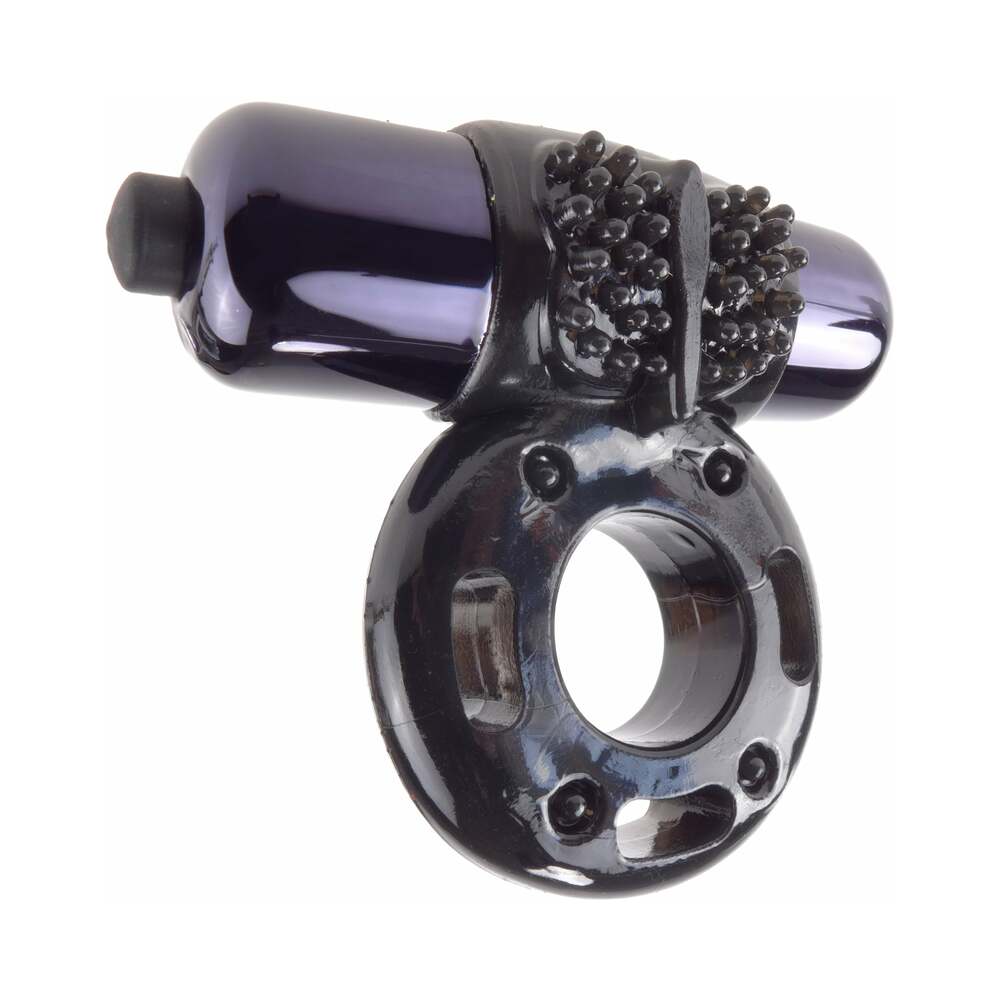 FANTASY C-RINGZ VIBRATING SUPER RING WITH BULLET BLACK