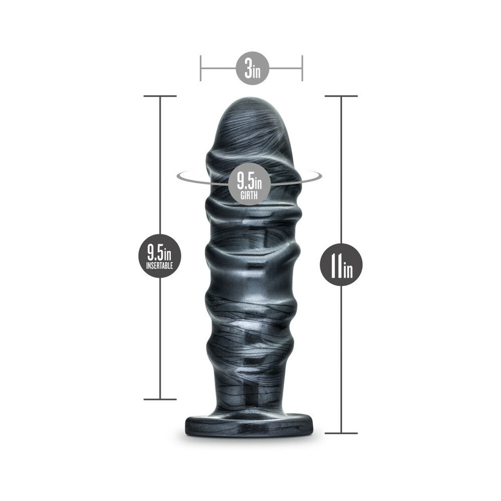 BLUSH - JET ANNIHILATOR 11 IN. ANAL PLUG CARBON METALLIC BLACK