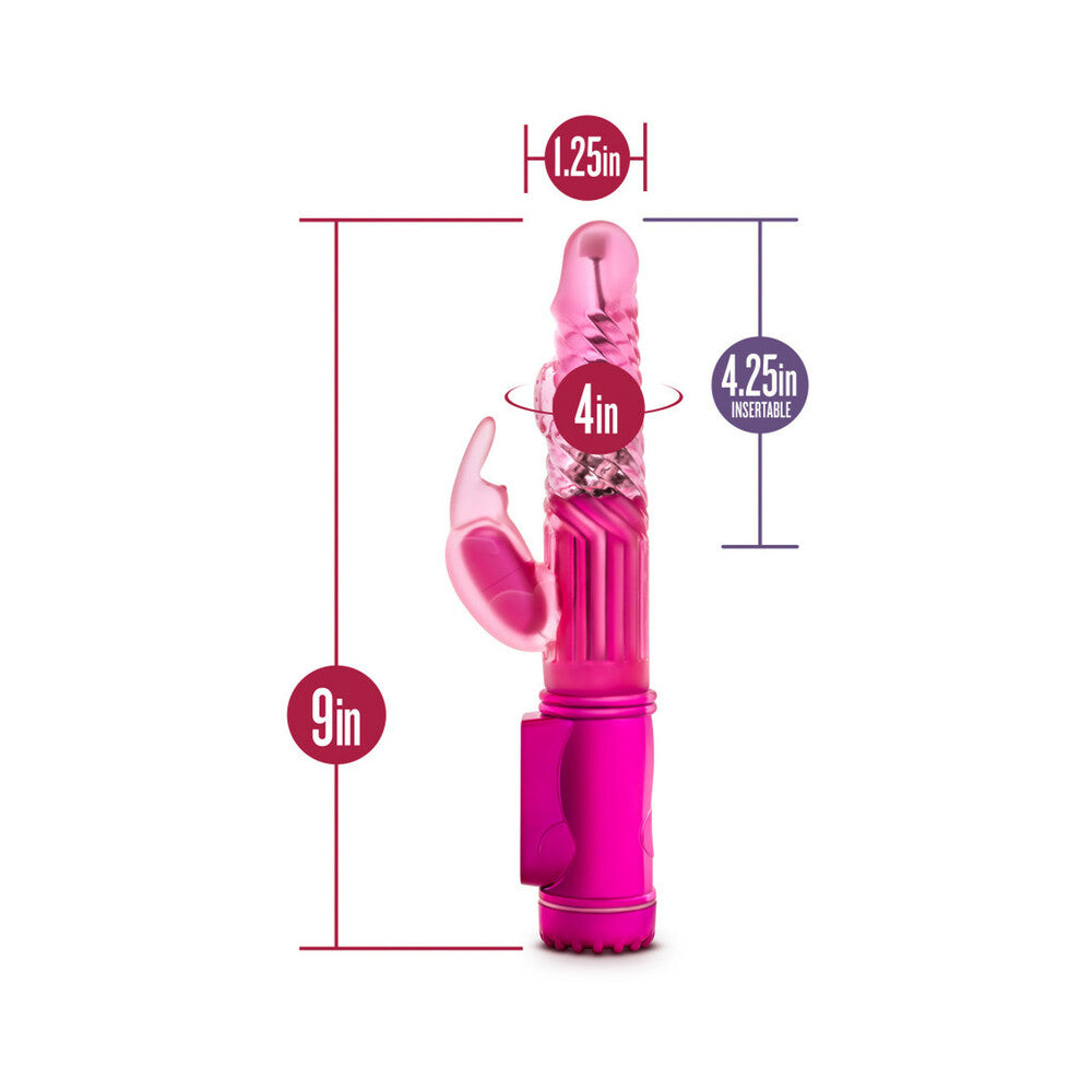 SEXY THINGS ROMPING RABBIT DUAL STIMULATION VIBRATOR FUCHSIA