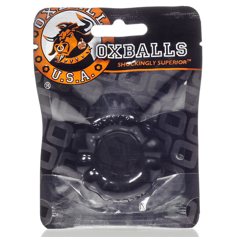 OXBALLS 6-PACK, COCKRING, BLACK