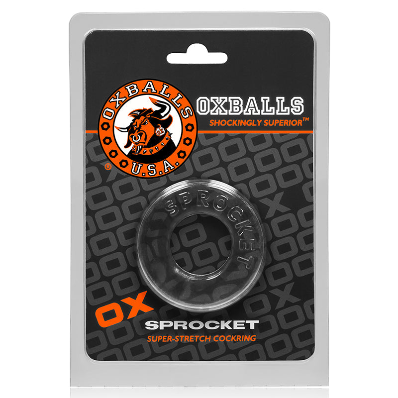 OXBALLS SPROCKET, COCKRING, CLEAR