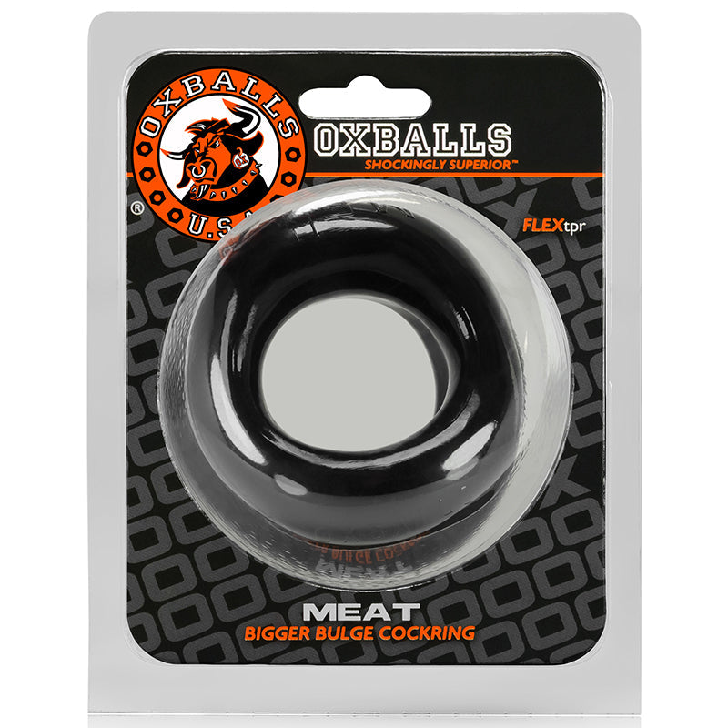 OXBALLS MEAT, PADDED COCKRING, BLACK