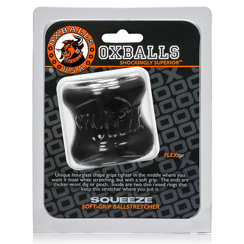 OXBALLS SQUEEZE, BALL STRETCHER, BLACK