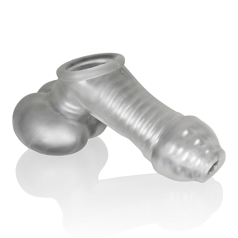 OXBALLS - SACKJACK, WEARABLE JACKOFF SHEATH, CLEAR FROST