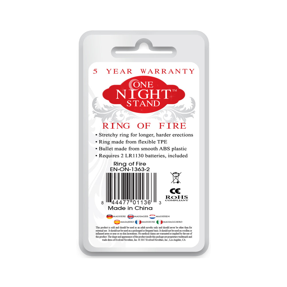EVOLVED - ONE NIGHT STAND RING OF FIRE VIBRATING COCKRING SMOKE