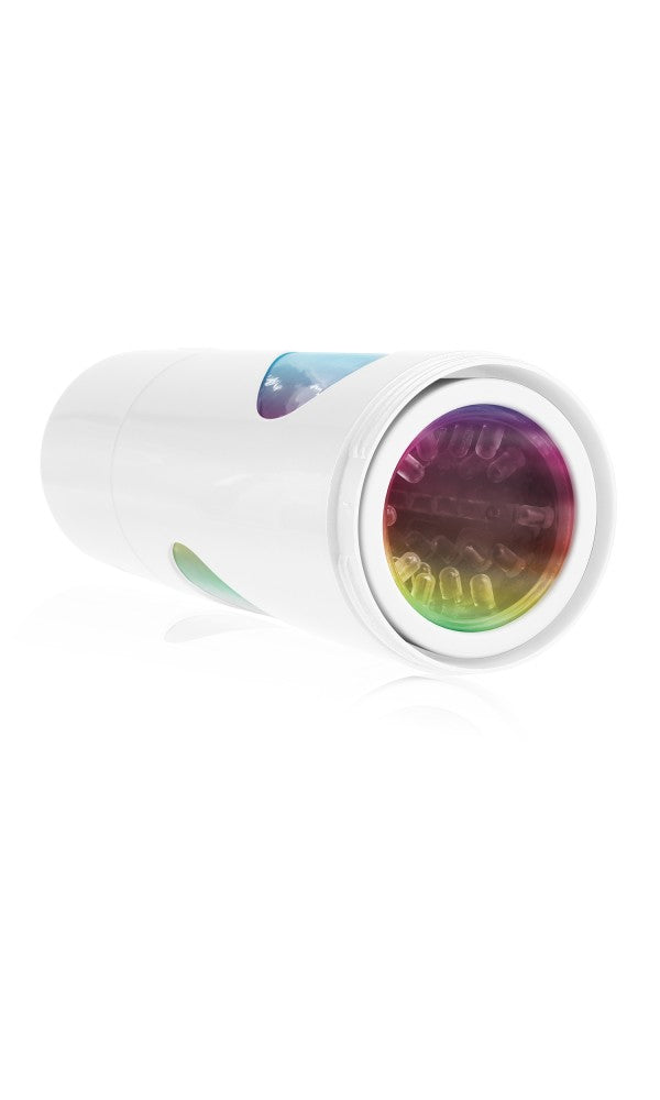PIPEDREAM - PDX EXTREME - RECHARGEABLE ROTO-BATOR PUSSY WHITE/CLEAR/MULTI