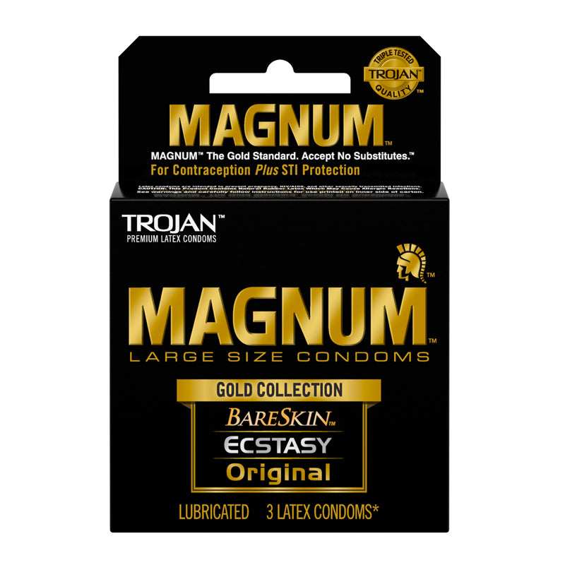 PARADISE MARKETING - TROJAN MAGNUM GOLD COLLECTION 3PK