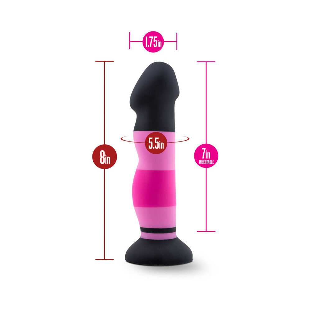 AVANT D4 SEXY IN PINK 8 IN. SILICONE DILDO