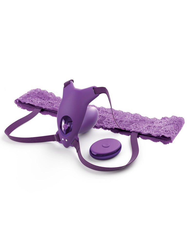 PIPEDREAM - FANTASY FOR HER - ULTIMATE G-SPOT BUTTERFLY STRAP-ON PURPLE