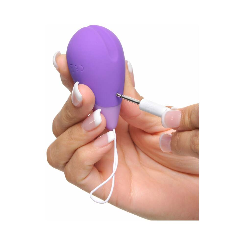 PIPEDREAM - FANTASY FOR HER REMOTE KEGEL EXCITE-HER RECHARGEABLE SILICONE TRAINER PURPLE