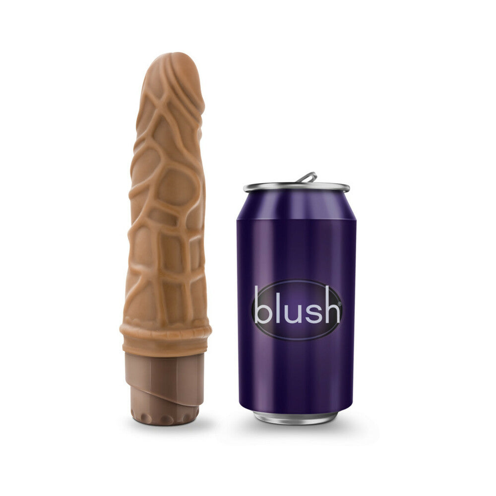 DR. SKIN VIBE 3 REALISTIC 7.25 IN. VIBRATING DILDO TAN