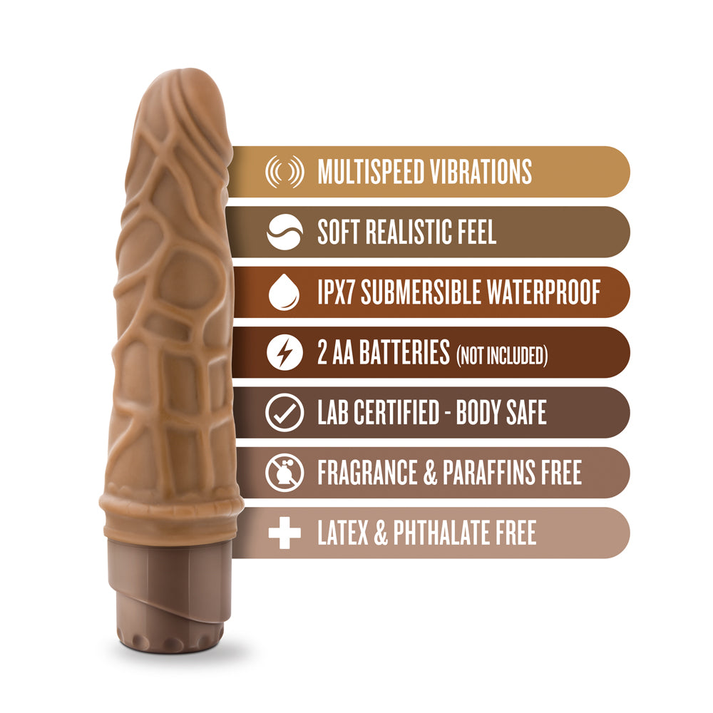 BLUSH - DR. SKIN COCK VIBE 3 REALISTIC 7.25 IN. VIBRATING DILDO