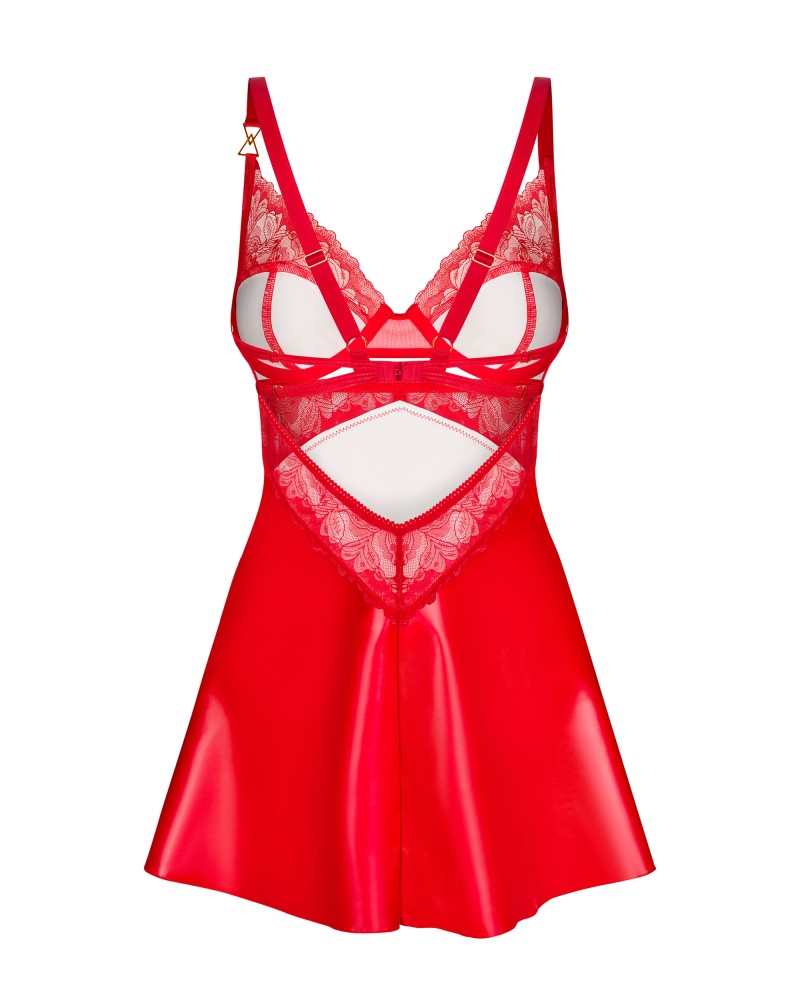 OBSESSIVE - ALIOSA CHEMISE&THONG L/XL