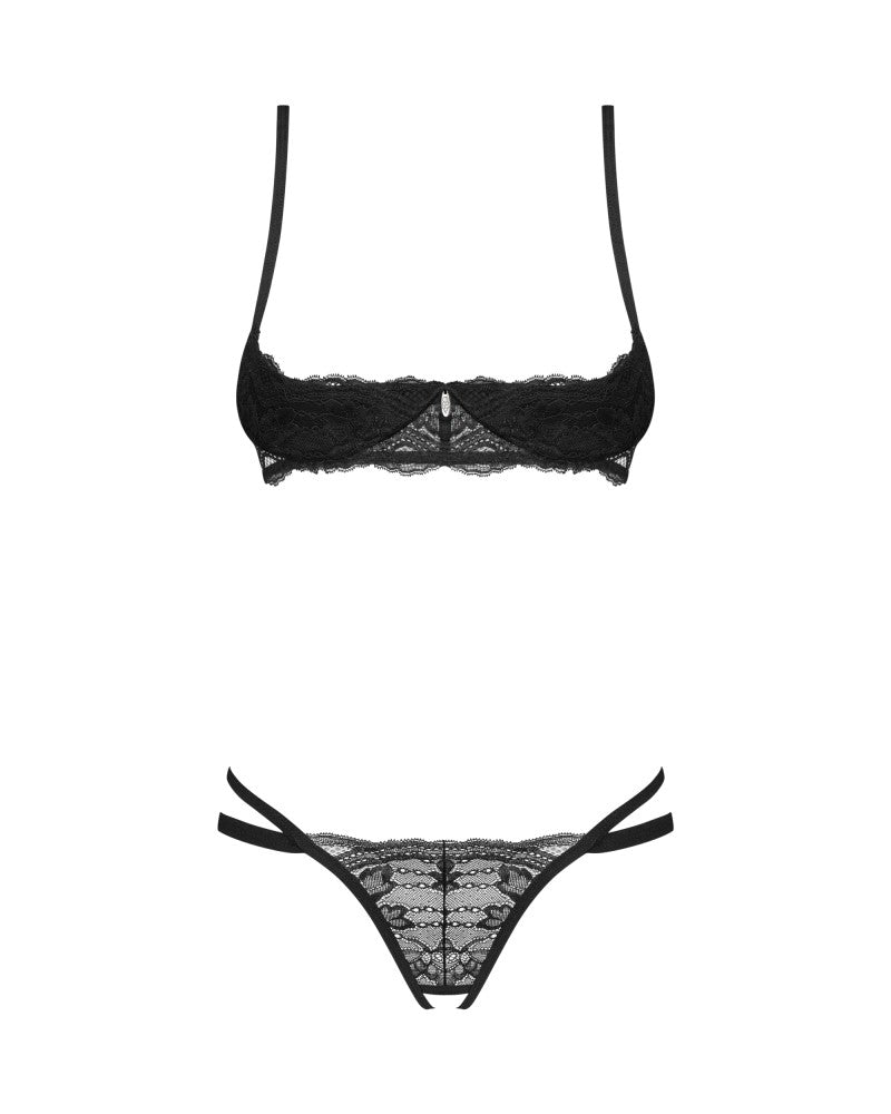 OBSESSIVE - NUTRIS 2-PCS CROTCHLESS SET M/L