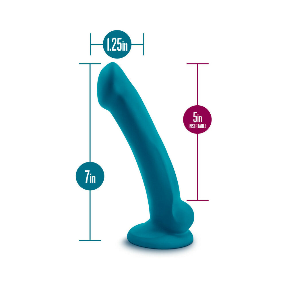 BLUSH - TEMPTASIA REINA 7 IN. SILICONE DILDO TEAL