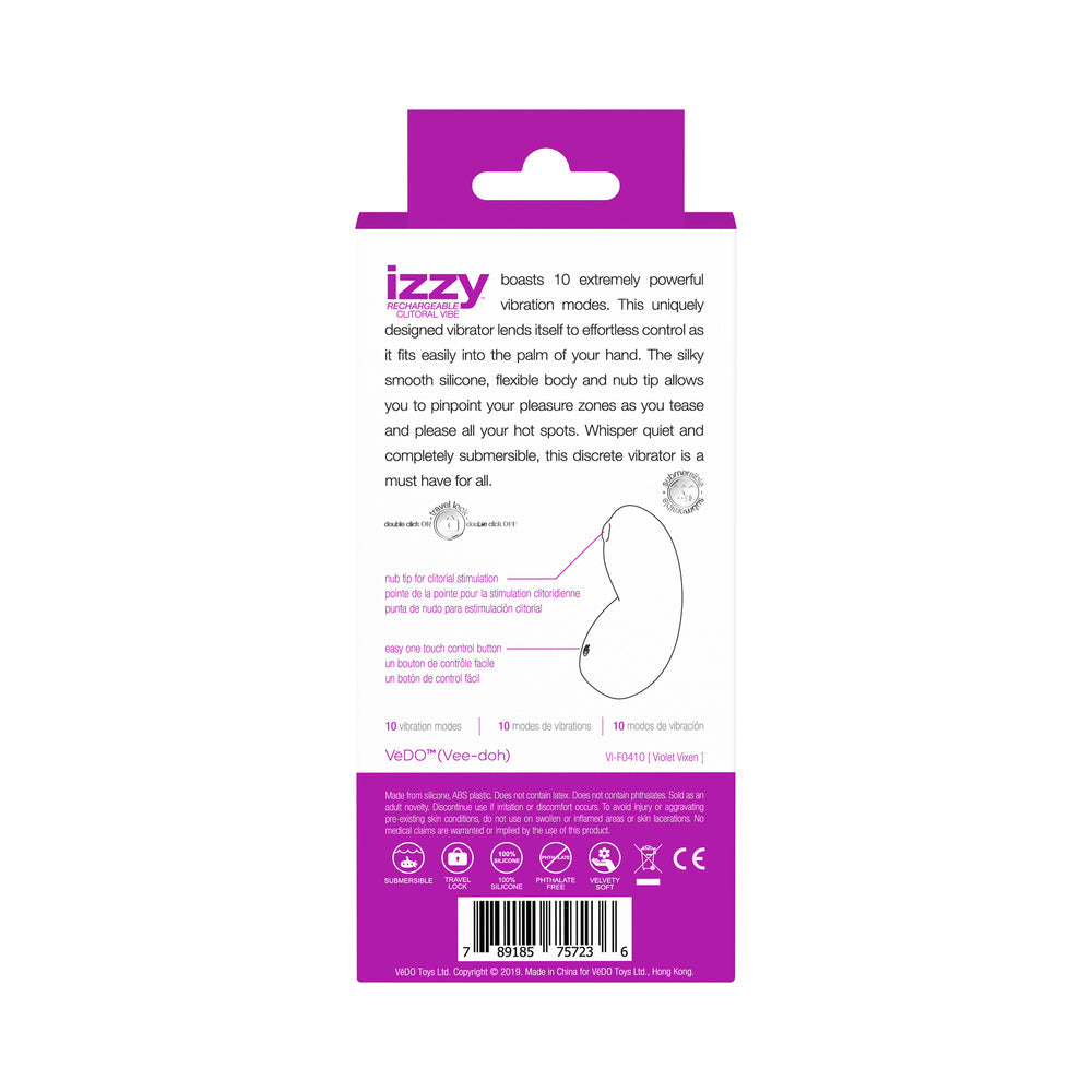 VEDO - IZZY RECHARGEABLE CLITORAL VIBE - VIOLET VIXEN