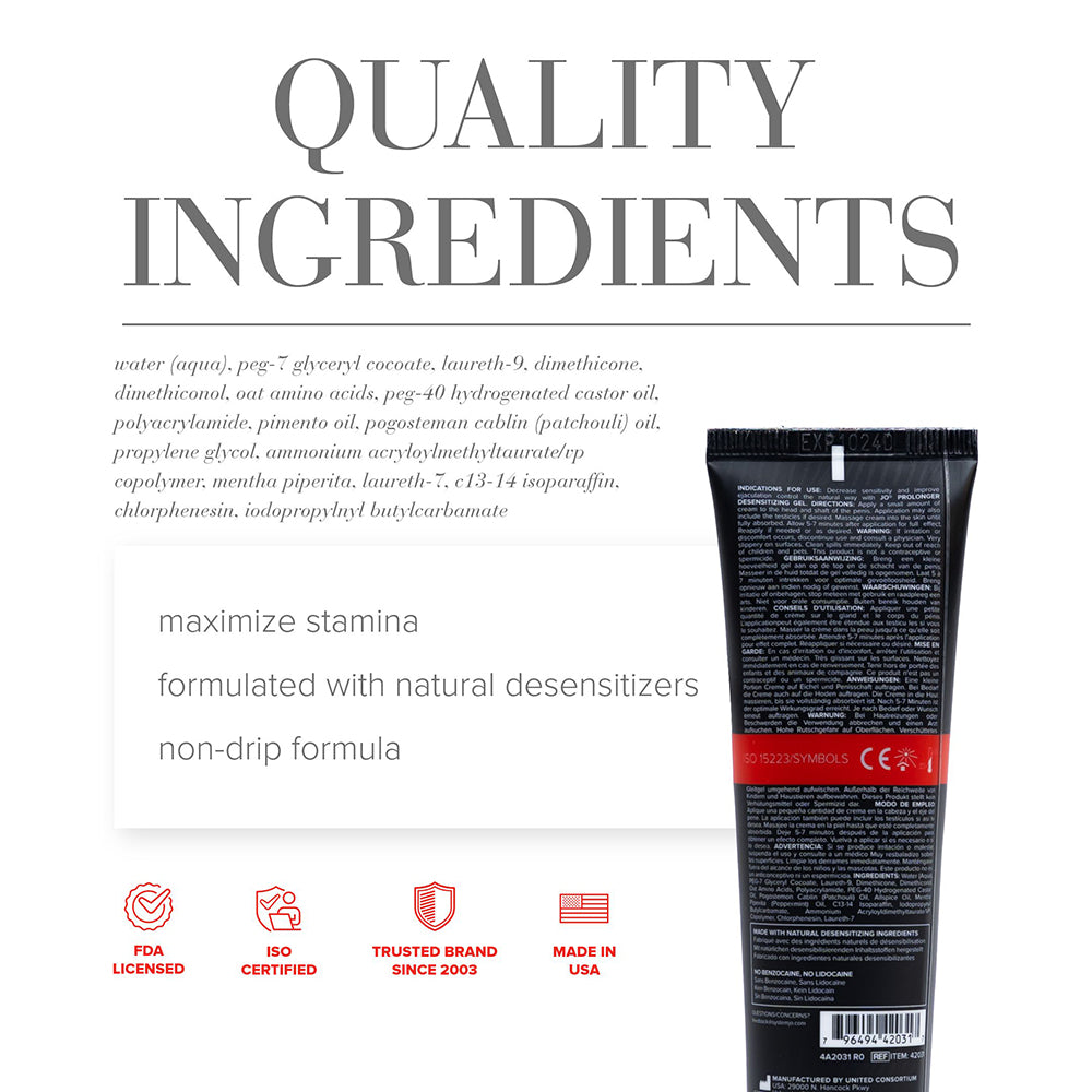 SYSTEM JO - JO PROLONGER PENILE DESENSITIZING GEL 2 OZ.