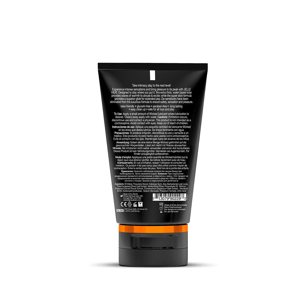 WICKED JELLE HEAT WARMING ANAL LUBRICANT 4 OZ.