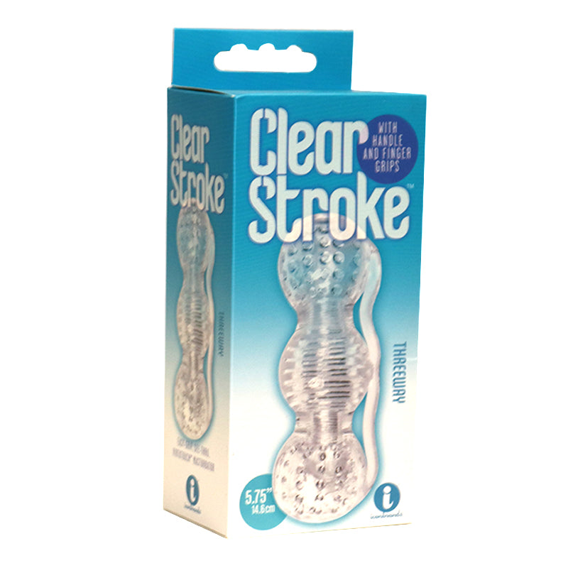 ICON BRANDS - THE 9''S, CLEAR STROKE - THREEWAY, MASTURBATOR