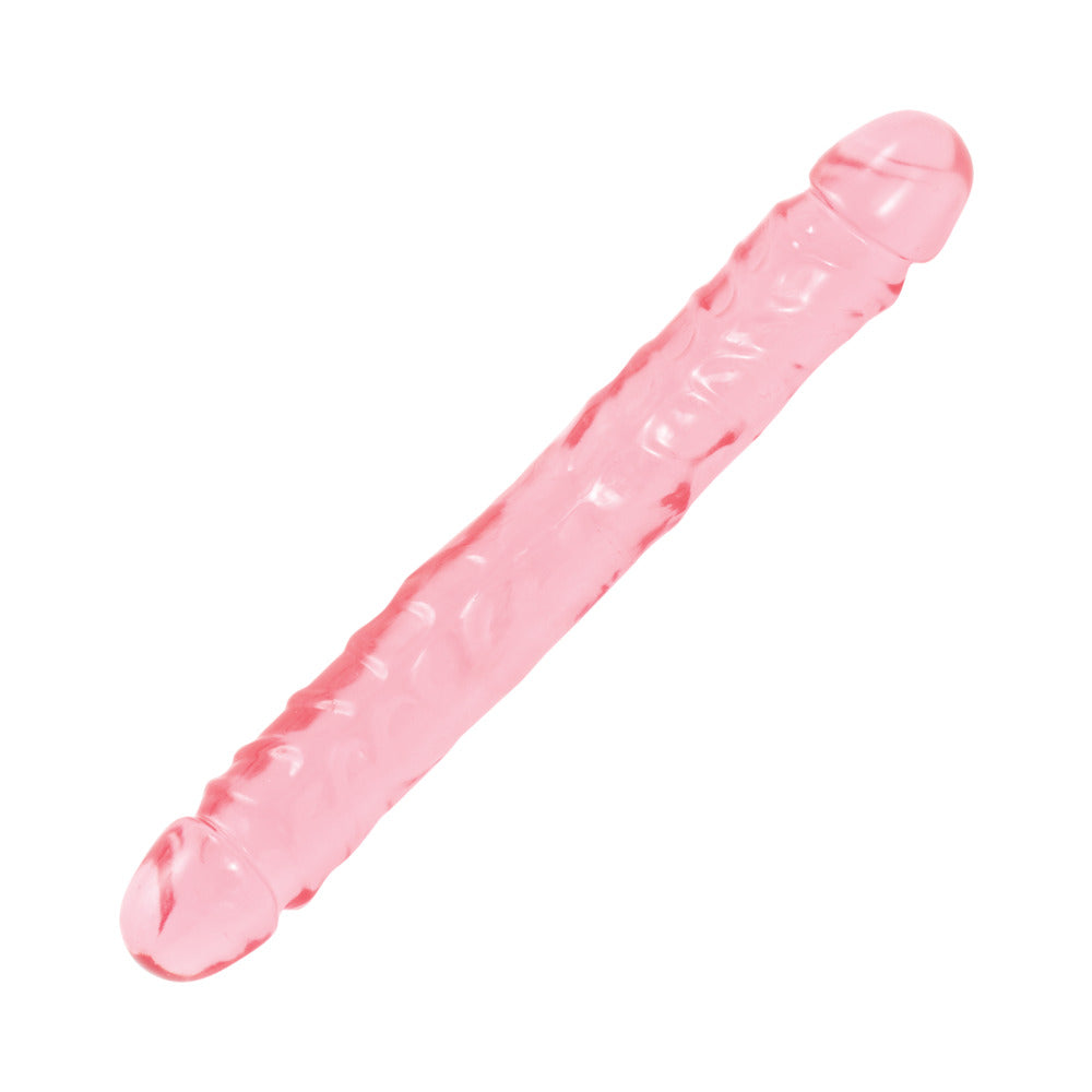 DOC JOHNSON - CRYSTAL JELLIES DOUBLE DONG JR. 12IN