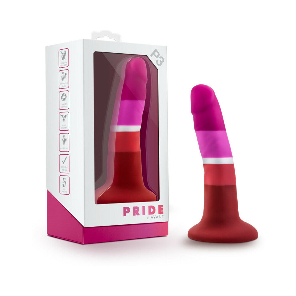AVANT PRIDE P3 BEAUTY 5.5 IN. SILICONE DILDO
