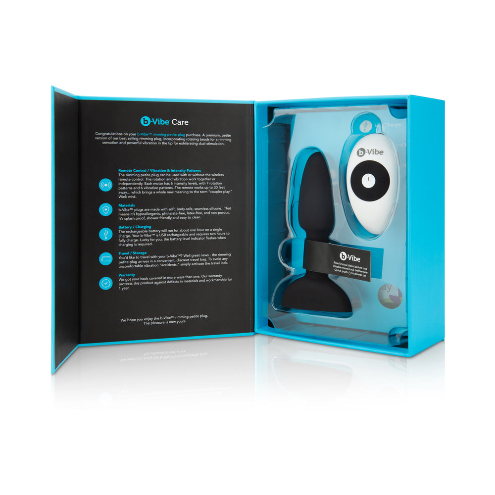 B-VIBE - SONDA ANAL ROTATORIA Y VIBRATORIA PETITE CON CONTROL REMOTO