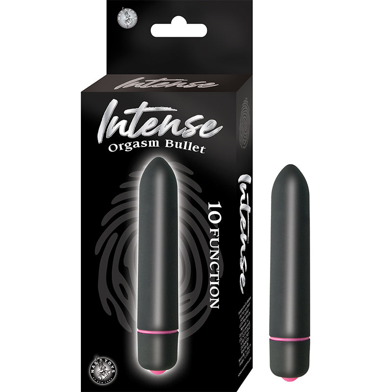INTENSE ORGASM BULLET 10 FUNCTION WATERPROOF BLACK