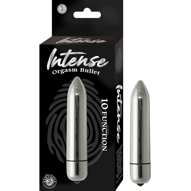 INTENSE ORGASM BULLET 10 FUNCTION WATERPROOF SILVER