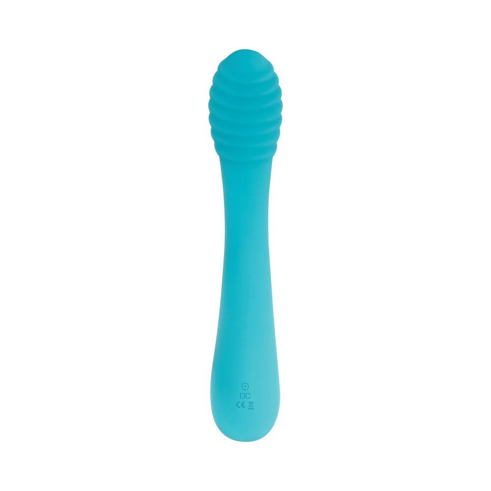 EVOLVED AQUA BUNNY RECHARGEABLE SILICONE RABBIT VIBRATOR TEAL