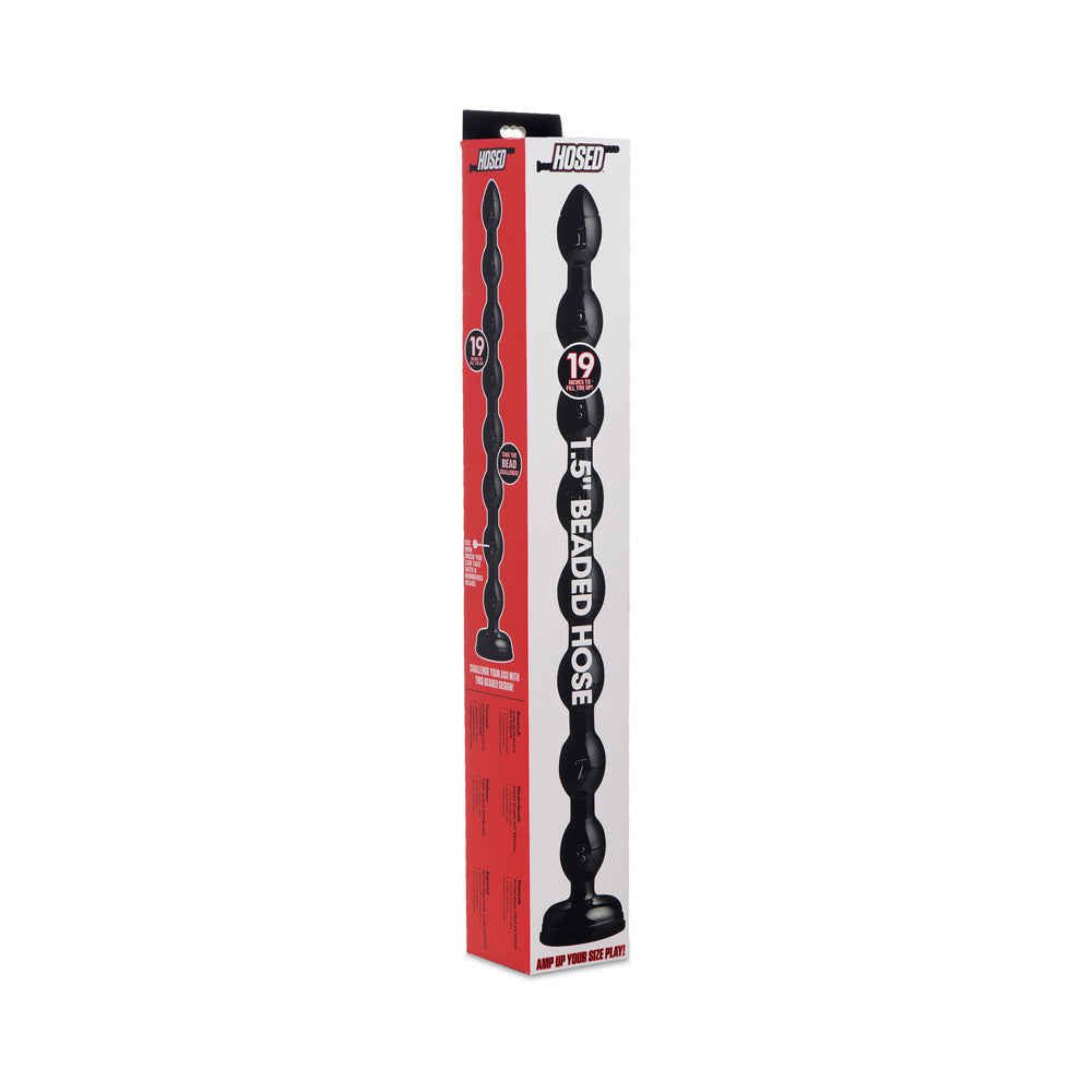 XR BRANDS - HOSED 1.5 IN. BEADED HOSE 19 IN. LONG