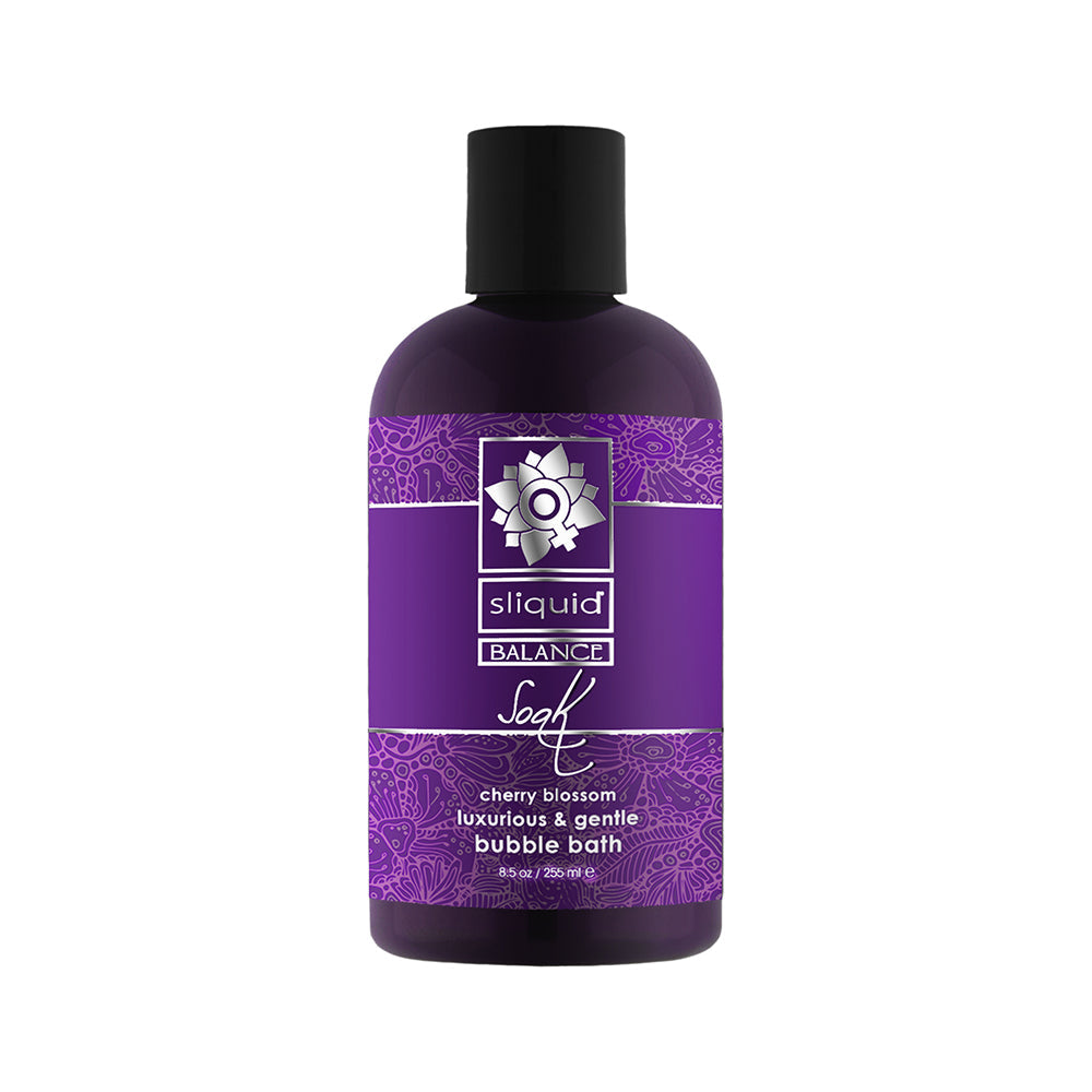 SLIQUID BALANCE SOAK BUBBLE BATH CHERRY BLOSSOM 8.5 OZ.
