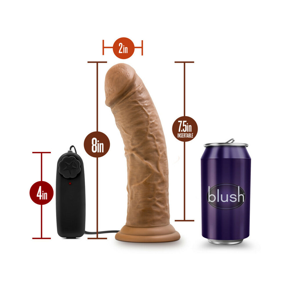 DR. SKIN DR. JOE REALISTIC 8 IN. VIBRATING DILDO TAN