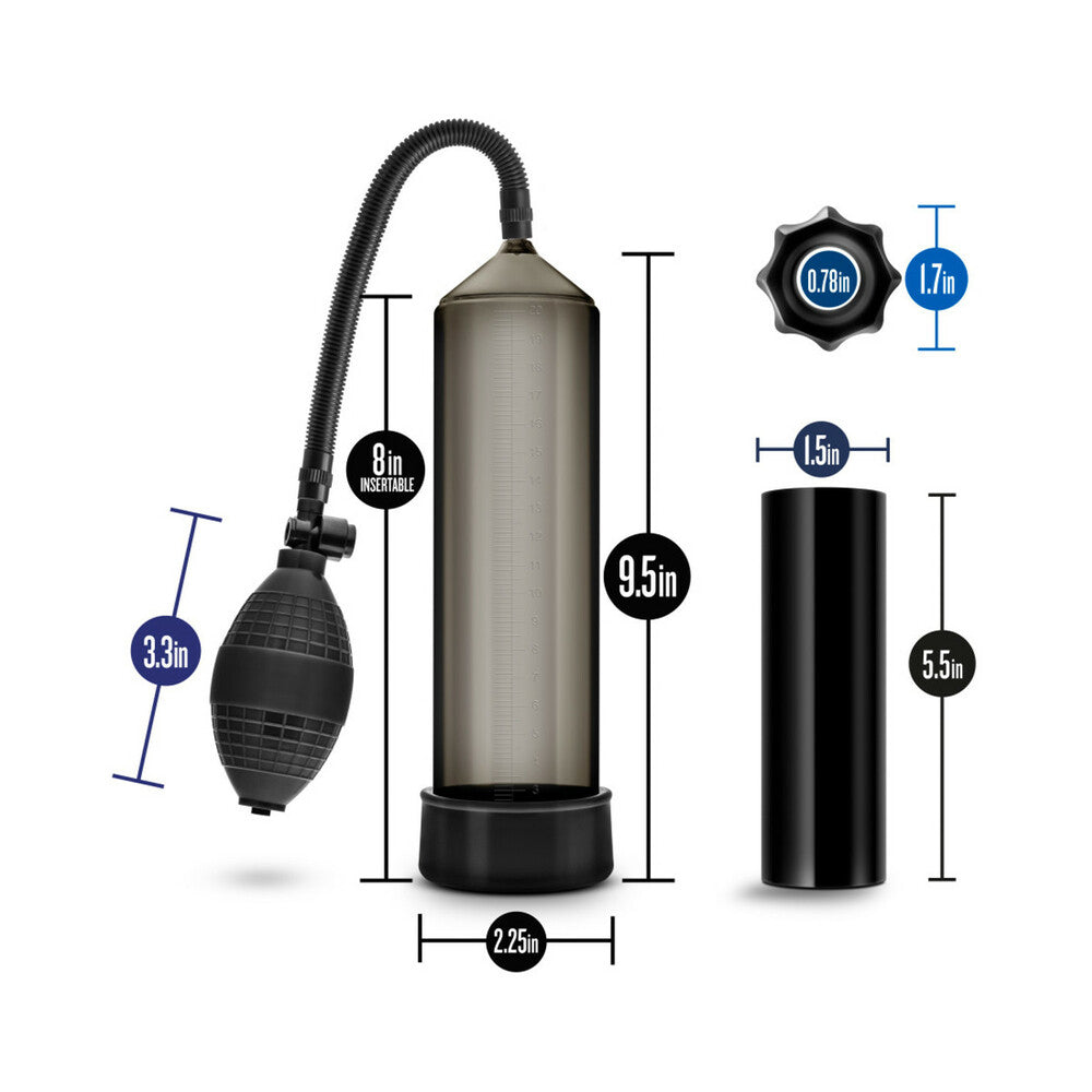 BLUSH - QUICKIE KIT THICK COCK PUMP, STROKER & 2-PIECE COCKRING SET BLACK
