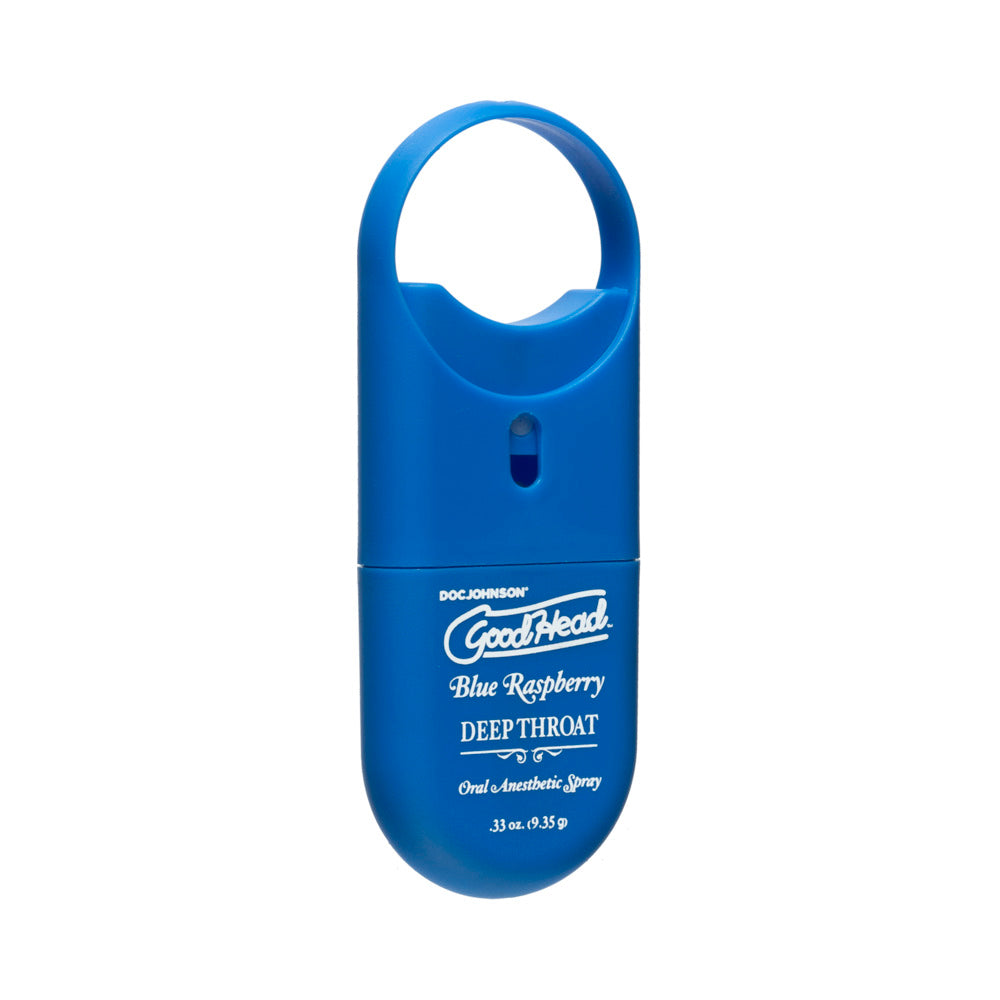 DOC JOHNSON - SPRAY PARA GARGANTA PROFUNDA GOODHEAD FRAMBUESA AZUL 9,7 ML