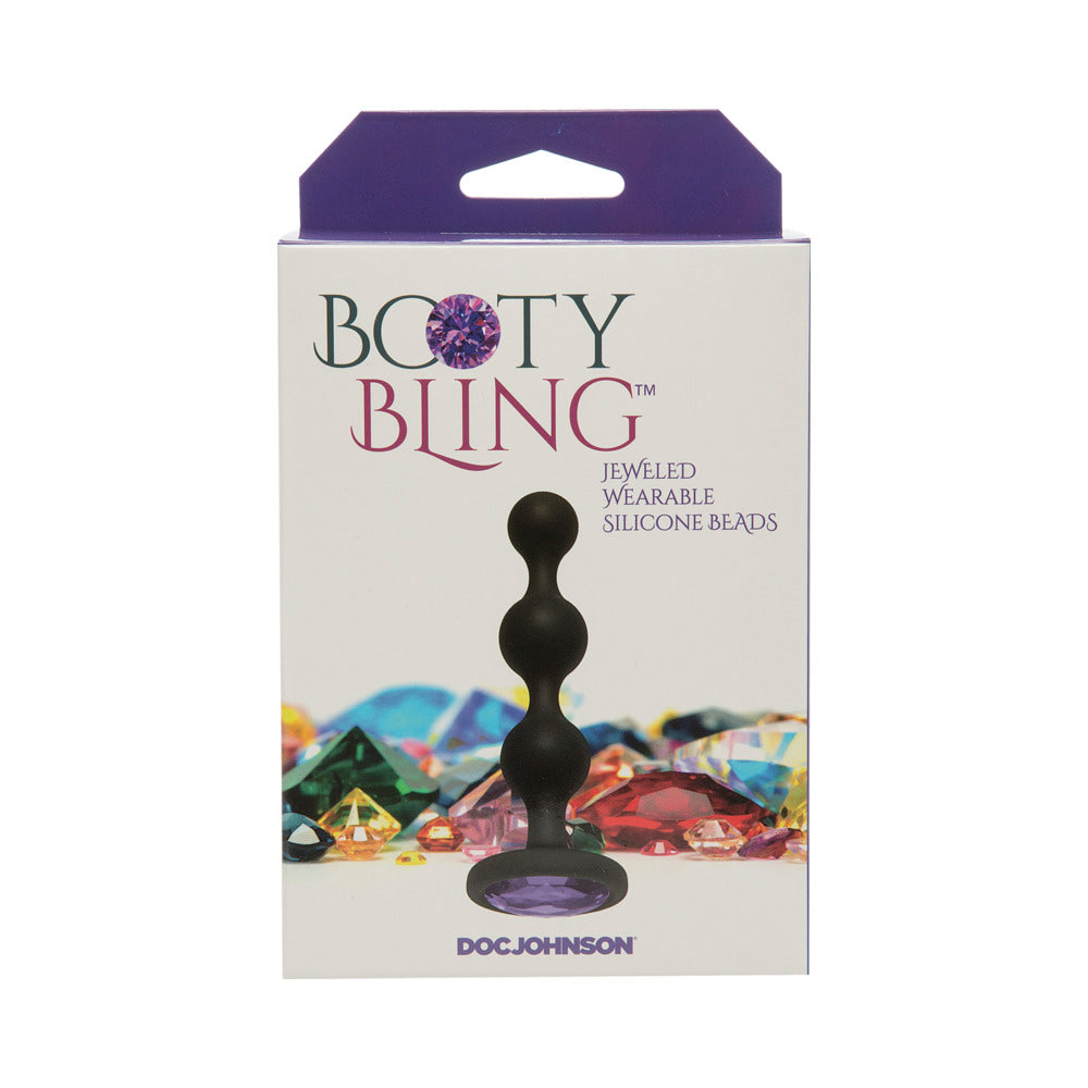 DOC JOHNSON - CUENTAS DE SILICONA PONIBLES CON JOYAS PARA EL TRASERO BOOTY BLING
