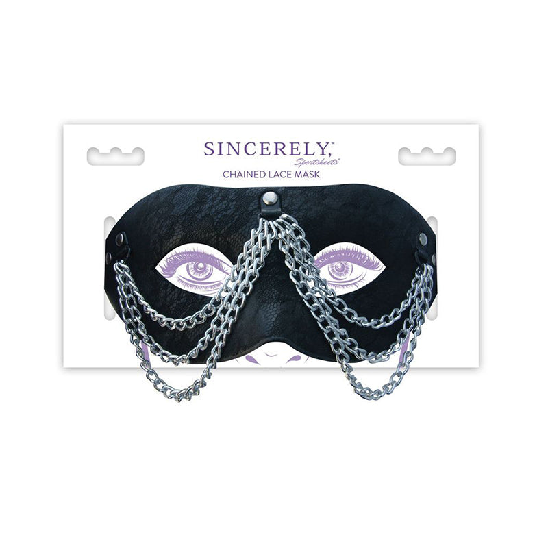 SINCERELY, SPORTSHEETS CHAINED LACE MASK