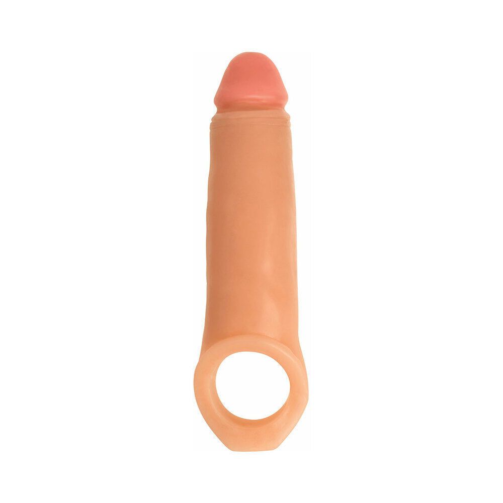 CURVE NOVELTIES - CURVE TOYS JOCK 2 IN. ENHANCER WITH BALL STRAP EXTENSION SHEATH BEIGE